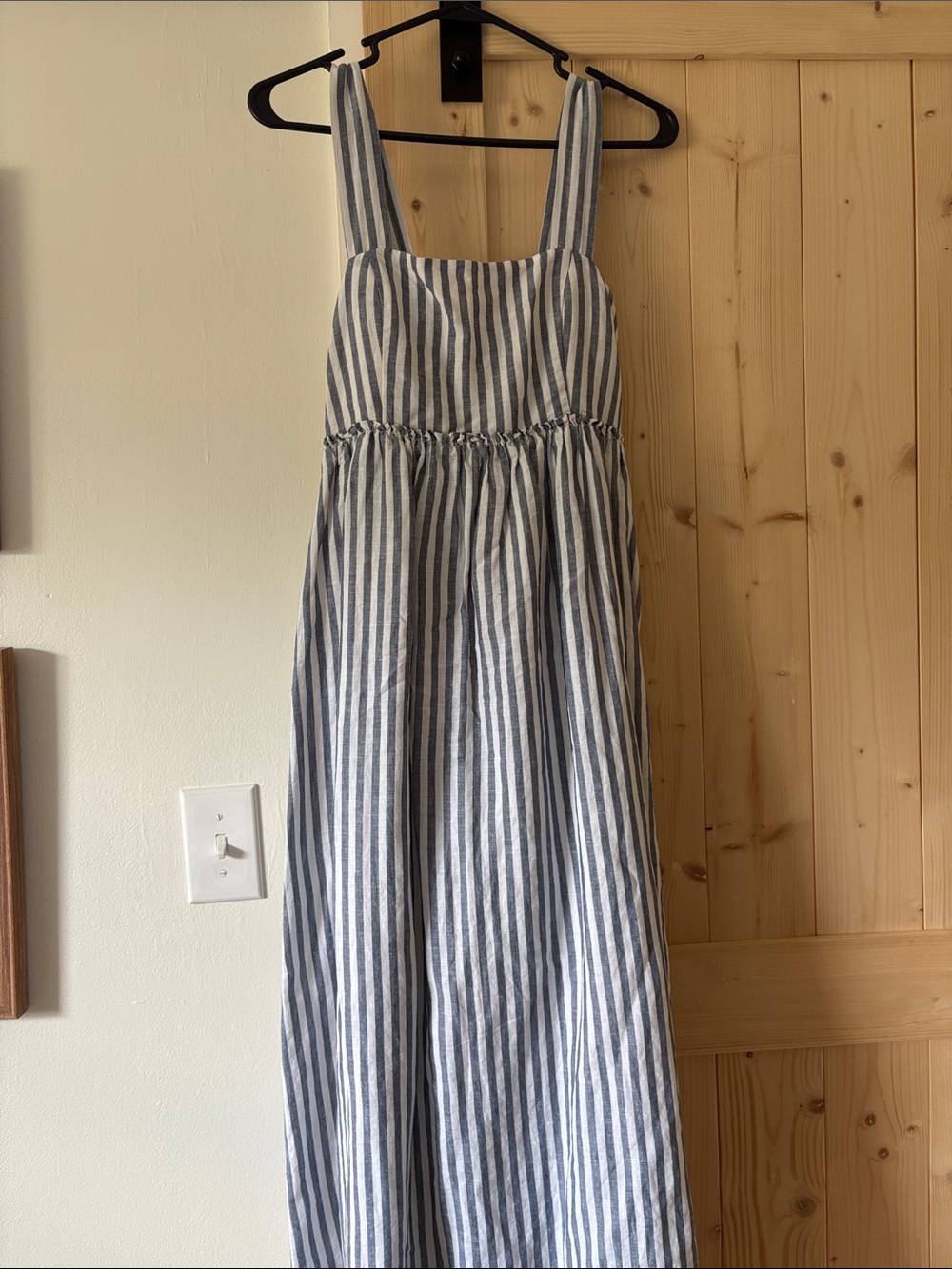 UpWest Blue and White Striped Maxi Dress